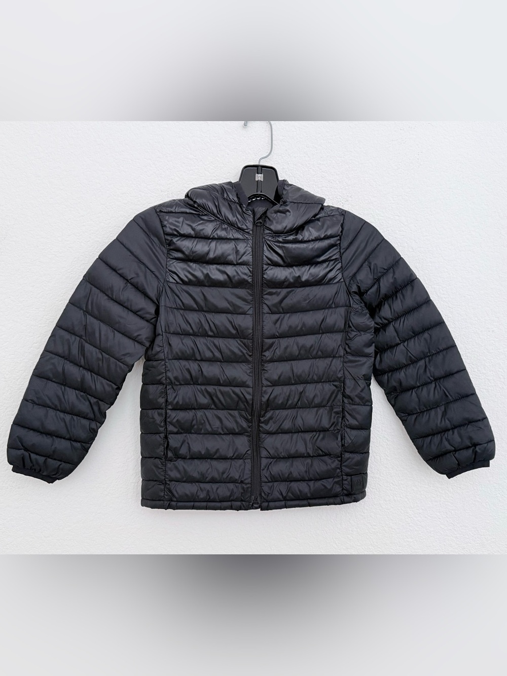 GAP Men's Black Quilted Hooded Puffer